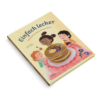 Buch Cover zeigt Illustration von drei Kindern am Tisch vor einem Berg mit Pfannkuchen vom Buch Einfach lecker