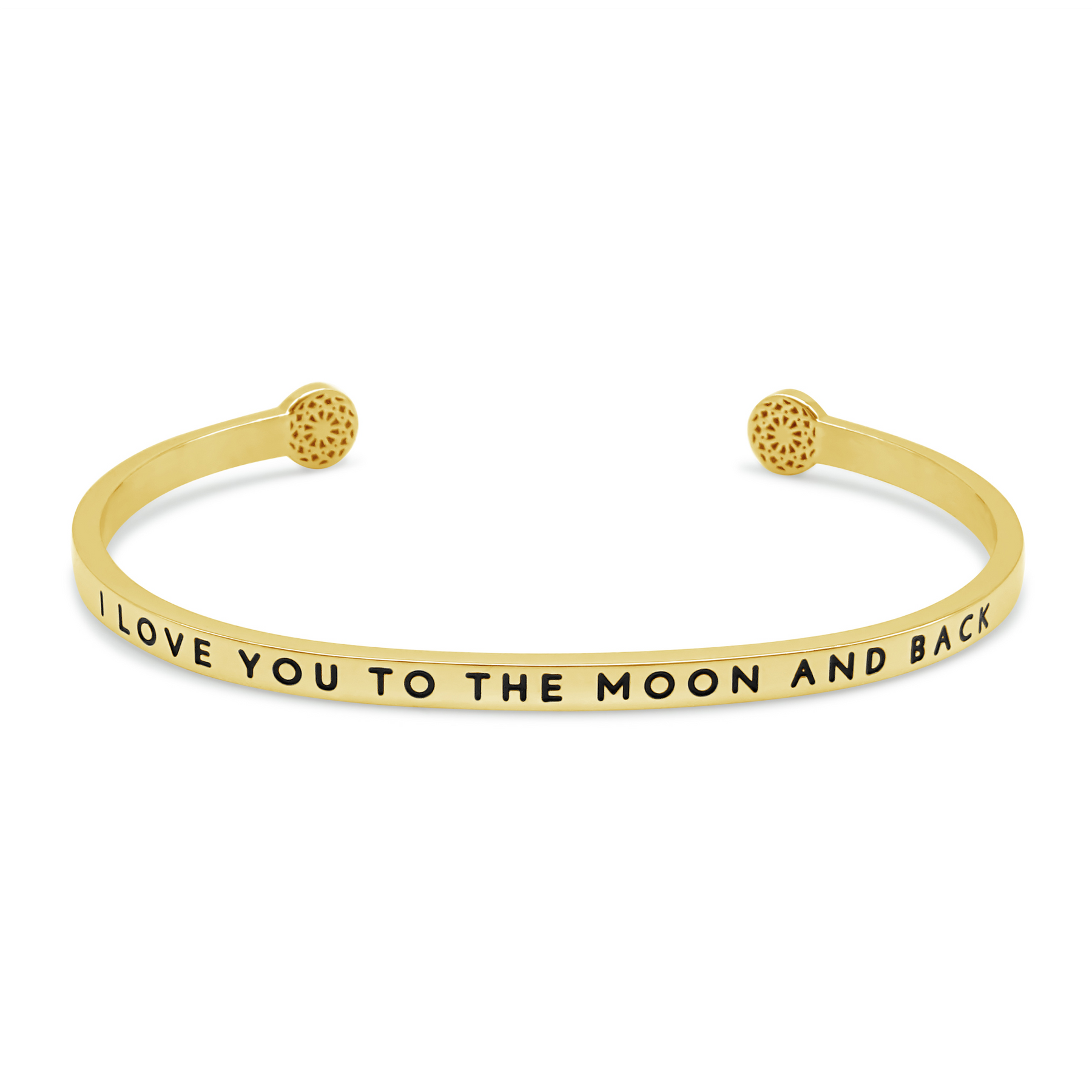 I love you to the moon and back - Armreif mit Gravur - simple pledge -  Allernixe